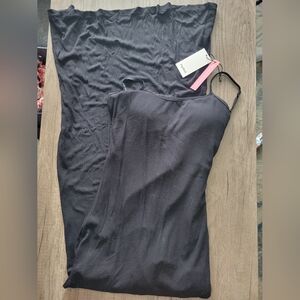 Elegant Black Spaghetti Strap Dress